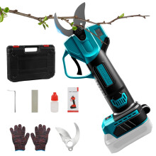 Cordless Pruning Shears for Makita 18V Battery,Electric Secateurs with 2 Gears,Digital Display, 51mm Max Cutting Diameter