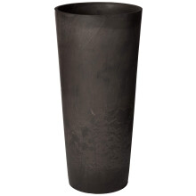 Arcadia Dark Charcoal Marble S32DCM Contempo Tall Round Planter, 13 by 28-Inch