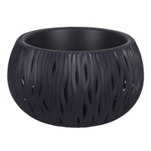 Prosperplast Flower Pot Sandy Bowl 370 Black Plastic