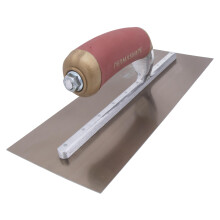 MARSHALLTOWN PermaShape Plasterers Finishing Trowel, 292 x 121 mm, Broken-in Golden Stainless Steel, DuraSoft Handle, PB4GSD