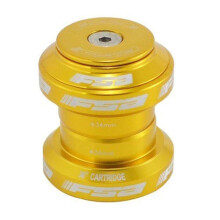 FSA Orbit MX 1-1/8Inches Threadless MTB Road Headset with Top Cap, Gold , XTE1506