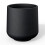 Kante Planter, Concrete, Black, 11.6" D 1