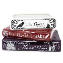 Steel Mill & Co Original Small Decorative Book Shape Planter, Ceramic Planter for Halloween, Home Decor, Gothic Bookshelf Decor