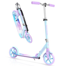 BELEEV Scooter for Kids Ages 6+, 200mm Big Wheel Adult Scooters for Boys and Girls, 4 Adjustable Handlebar, Front Suspension