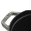 STAUB Cast Iron Roaster/Cocotte, Oval 17 cm, 1 L, Graphite Grey 2