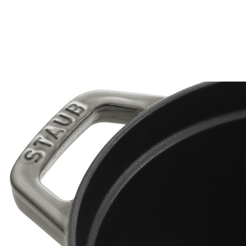 STAUB Cast Iron Roaster/Cocotte, Oval 17 cm, 1 L, Graphite Grey 1