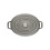 STAUB Cast Iron Roaster/Cocotte, Oval 17 cm, 1 L, Graphite Grey 3