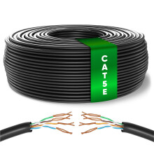 Mr. Tronic Bulk Cat 5E Ethernet Cable 100m, High Speed LAN Ethernet Network Cable, 100m Bulk Cat5E Internet Cable 1 Gbps, 100 MHz