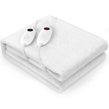 TLGREEN 160*140cm Double Electric Blanket, 6 Heat Levels, 100W with 8H Auto Swich-Off