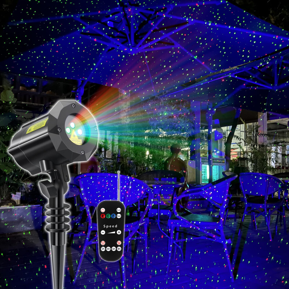 Poeland Christmas Projector Lights, Garden Lights Outdoor Star Projector Motion Firefly With Led 5051227734402