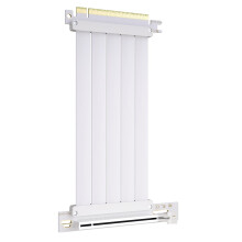 GLOTRENDS 200mm PCIe 4.0 X16 Riser Cable White Color for PCIe 4.0/3.0 GPUs, Such as GeForce RTX 40/30 Series and AMD Radeon RX7000/RX6000 Series, etc