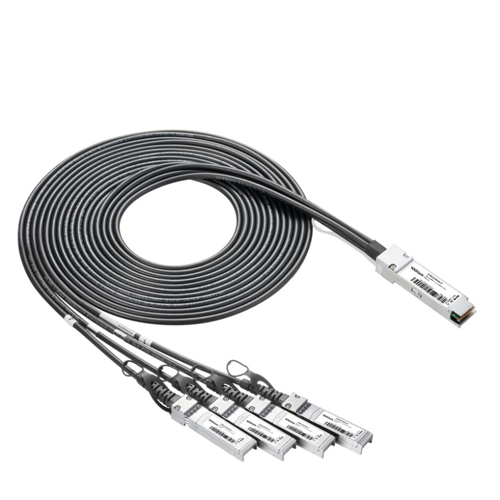 10Gtek 40G Qsfp+ To 4XSfp+ Breakout Dac For Cisco Qsfp-4Sfp10g-Cu1m, 40Gbase-Cr4 Passive Direct Attach Copper Twinax Qsfp To Sfp Cable For Cisco 5051227740748