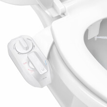Luxe Bidet NEO 320 Plus – Next-Generation Warm Water Mechanical Bidet Toilet Seat Attachment with Innovative EZ-Lift Hinges, Dual Nozzles