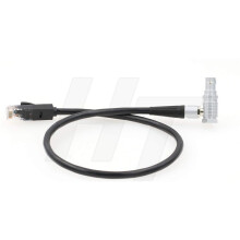 HangTon Cat 5e Ethernet RJ45 to Right Angle 10-Pin Connector Data Cable for Teradek COLR for ARRI Camera (50 cm)