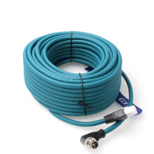 Eonvic Ethernet Shielded Cable M12 X-Type 8 Position to RJ45 Cat 7e Waterproof Industrial Network High Flex Cable for Cognex