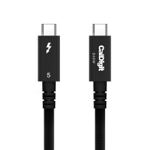 CalDigit Thunderbolt 5 Pro Braided Cable - 120Gbps 240W Power Delivery, Compatible with Thunderbolt 3, 4, USB4 Type C, MacBook Pro, iMac