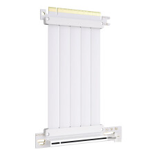 GLOTRENDS 150mm PCIe 4.0 X16 Riser Cable White Color for PCIe 4.0/3.0 GPUs, Such as GeForce RTX 40/30 Series and AMD Radeon RX7000/RX6000 Series, etc