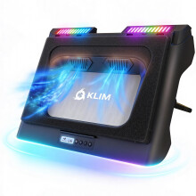 KLIM Mistral Laptop Cooling Pad - Powerful Turbo-Fan (4500 RPM) Cooler - Rubber Ring Seal for Maximum Performance