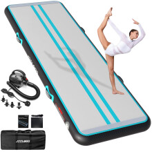 JOOLOOG Premium Inflatable Gymnastics Mat, Air Mat Tumble Track for Home Training