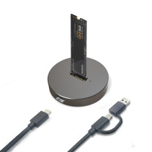 Zoravson M.2 NVME&SATA Enclosure with Dual Protocol, M.2 NVMe to USB Adapter, USB 3.1 Gen 2