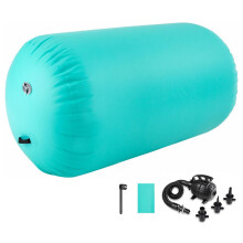 Air Roller Gymnastics Barrel Tumbling Mat Inflatable 60/75/90 CM Air Spot Tumble Track Mat Backbend Trainer with Air Pump for