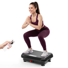TISSCARE Vibration Plate Exercise Machine, 400Lbs Capacity, 99 Speed Levels with Remote, Home Fitness Equipment for Lymphatic Drainage