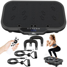 Vibration Plate Exercise Machine with Handles, 2026 Upgrade Motor 8000 Vibrations/min & Extra Larger Vibrating Plate, 400lbs Power Plate