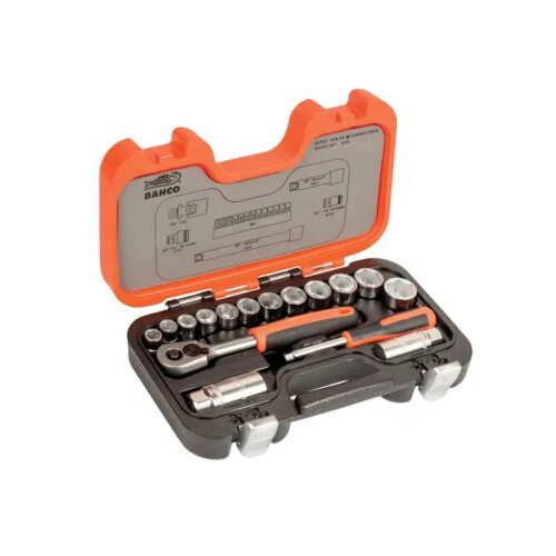 Bahco Bahco S330 Socket Set 34 Piece 1/4 and 3/8 Square Drive