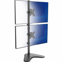 VIVO Dual Monitor Desk Stand, Black, STAND-V002L