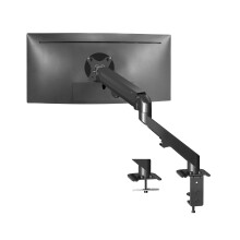 VIVO Heavy Duty Aluminum Monitor Tension Arm Premium Desk Mount Stand, Up to 27 inch Screens, Black, STAND-V101O