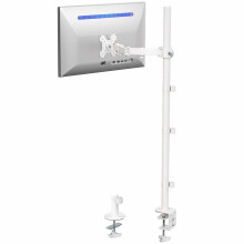 VIVO Extra Tall Single Monitor Desk Mount Stand with 39 inch Pole, Features Full Adjustability - Tilt and Articulation
