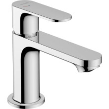 hansgrohe Rebris S - Bathroom tap with pop-up Waste Set, Energy-Saving (CoolStart), Bathroom Sink tap with spout Height 84 mm
