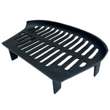 Durable 18-Inch Iron Fire Grate Heavy Duty Fireplace Grate for 18-Inch Fireback