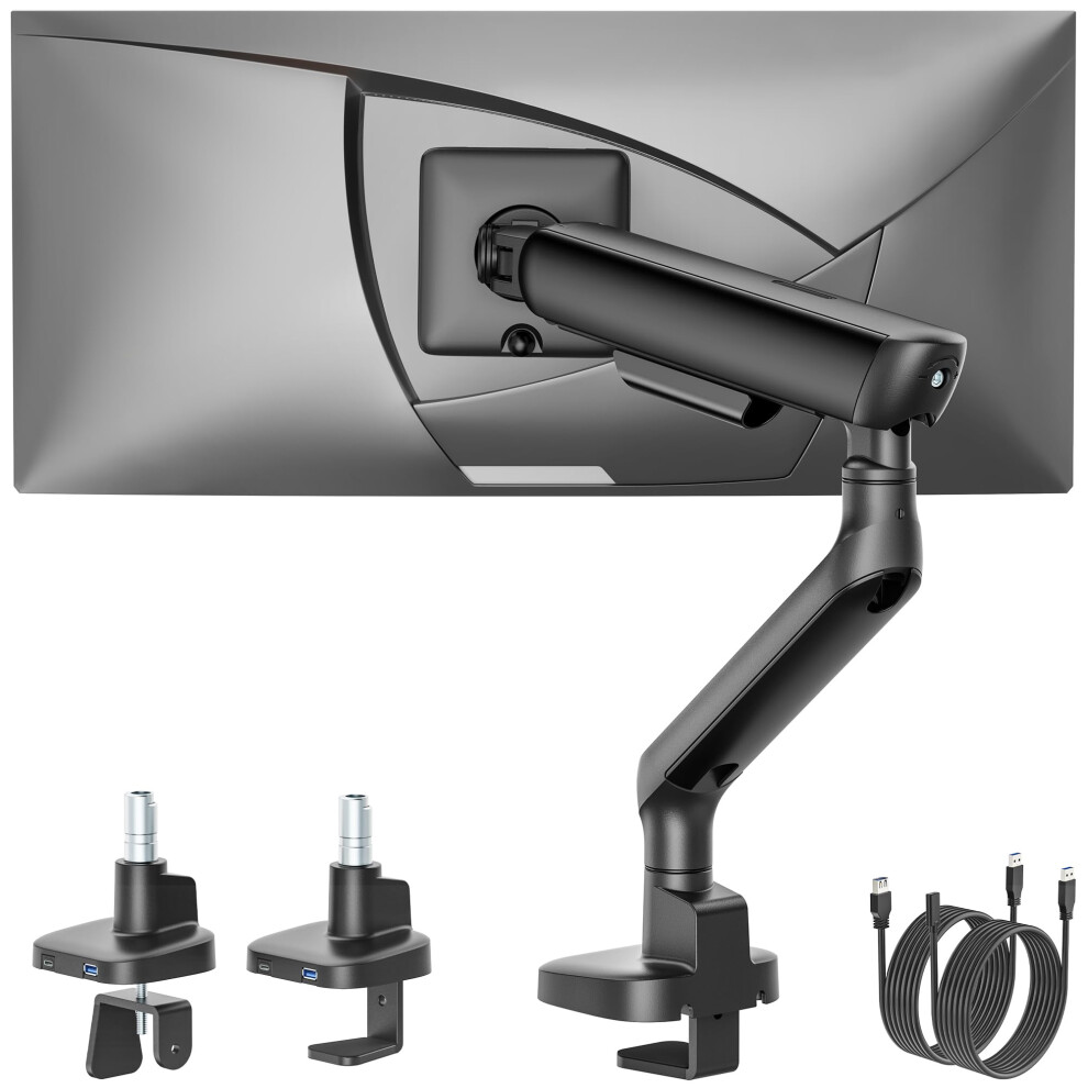 Montek Single Monitor Arm With Usb For 17-40" Screens 5051227816085