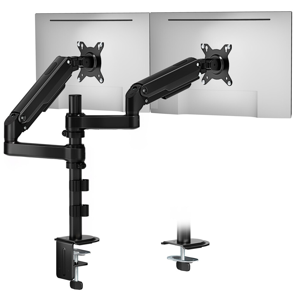 Montek Vertical Dual Monitor Arm For 17-32" Screens, Holds Up To 9Kg Each 5051227814913