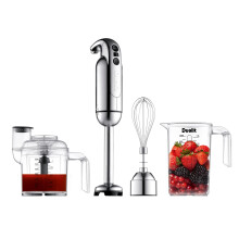 Dualit Hand Blender Set | Handheld Stick Blender With Chopping Bowl, Whisk & 1L Measuring Jug | 700W Polished With Turbo Speed | Perfect For Soup