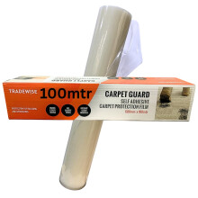 Tradewise Self Adhesive Carpet Protector Roll - 600mm x 100m - Water Resistant, Heavy Duty Floor Protector Film Roll