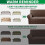 MAXIJIN Stretch 4 Seater Couch Cover Sofa Covers 5