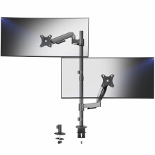VIVO Dual Monitor Arm Extra Tall Mount for Screens up to 32 inches, Pneumatic Height Adjustment