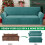 MAXIJIN Stretch 2 Seater Couch Cover Sofa Covers 4