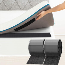TEUVO 11cm x 10m Hook and Loop Tape with Self Adhesive Anti-Slip Couch Cushion, Non Slip Cushion Grip Stop Sofa Cushions Mattress Sliding Tape for