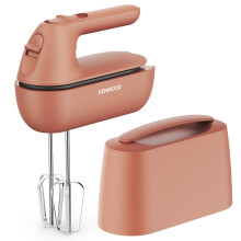 Kenwood QuickMix Go HMP40.000RD, Portable Hand Mixer with Integrated Carrying Case, SureEject Release, Stainles Steel Beater and Kneaders Included