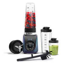 Tefal Blend Up Powerful Mini Blender, Quiet Mode, 8 Auto Programmes, Auto Cleaning Programme, 2 Durable Bottles 0.7L & 0.4L, Smoothies