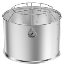 Onlyfire Stainless Steel Smoking Chamber Cooking System for Weber Smokey Joe 14" Charcoal Grill, Includes Ring and Bacon Hanger Rack Kit
