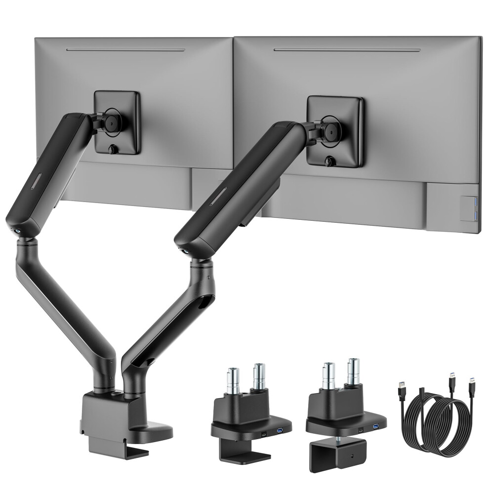 Montek Dual Monitor Arm With Usb For 17-35" Screens 5051227816597