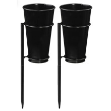 2sets Cemetery Decoration, Flower Racks, Used for Commemorative Decoration of Cemetery Tombstones,Outdoor Flower Stand