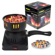 Gohytal Electric Charcoal Lighter, 450-600 W Charcoal Electric, Charcoal Grill Accessories, Charcoal Oven, Charcoal Grill with Long Cable