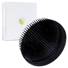 Wazakura Ikebana Kenzan - Japanese Flower Holder, Round, Black, Stainless Steel, Made in Japan - For flower arrangements and floral arrangements