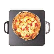 ROCKSHEAT 30 x 30cm Square Pizza Steel, Premium Carbon Steel Baking Plate for Perfectly Crispy Pizzas and Breads, Dual Handles