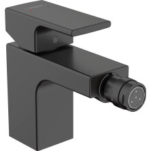 hansgrohe Vernis Shape Single lever bidet mixer with pop-up waste set, matt black, 71211670